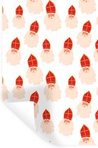 Muurstickers - Sticker Folie - Sinterklaas decoratie - Sint - Kinderen - Jongens - Meisjes - Kindje - 80x120 cm - Plakfolie - Muurstickers Kinderkamer - Zelfklevend Behang