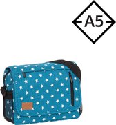 New-Rebels® Star25 - Medium Schoudertas  A5 - Crossbodytas Met Flap - New Blauw