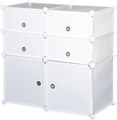Nancy's Rejolla Cabinet Wardrobe - Wit - Staal, Kunststof - 29,52 cm x 14,56 cm x 28,74 cm