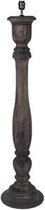Vloerlamp  - houten vloerlamp  - geblakerde kleur - landelijk - trendy  -  H125cm
