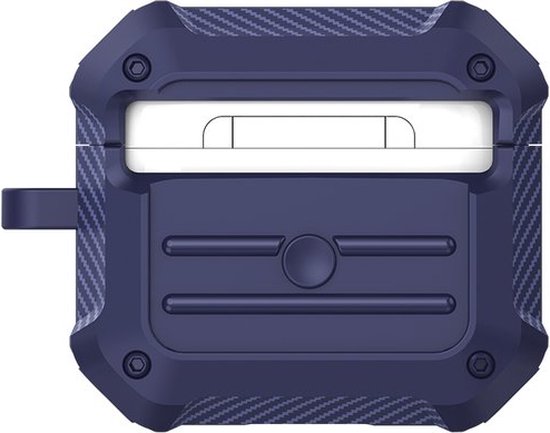By Qubix - Étui AirPods 3 - étui rigide - Série Shell - Blauw