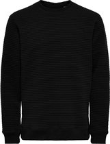 Only & Sons Trui Onsodgar Reg Crewneck Sweat 22021346 Black Mannen Maat - S