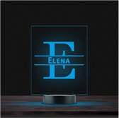 Led Lamp Met Naam - RGB 7 Kleuren - Elena