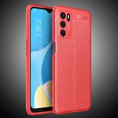 OPPO A16s Hoesje - Mobigear - Luxury Serie - TPU Backcover - Rood - Hoesje Geschikt Voor OPPO A16s