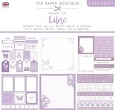 The Paper Boutique Deco Papier - Lilac - 6x6 vellen - 20.3x20.3cm