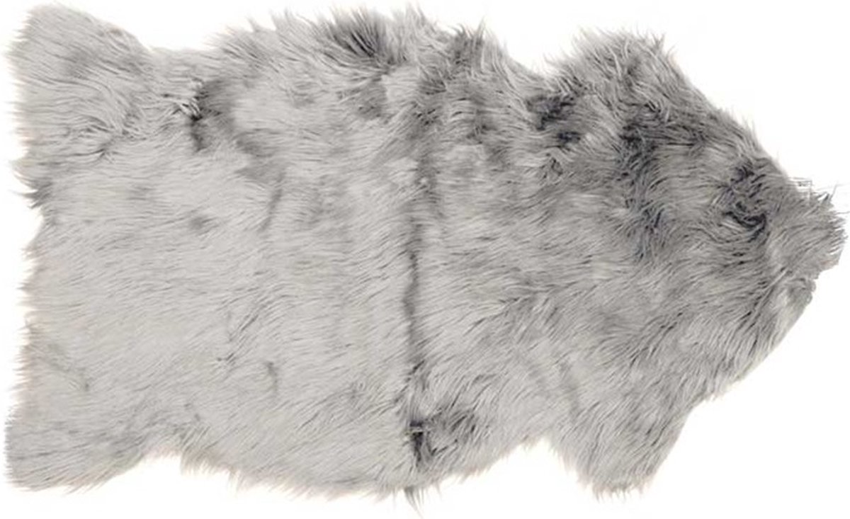 Unique Living Floormat Fake Fur - 60x100 cm - Grijs