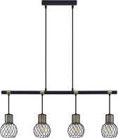 Lindby - hanglamp - 4 lichts - metaal - E27 - mat , goud mat