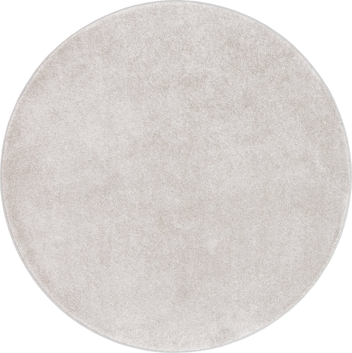 Snapstyle Vloerkleed Hoogpolig luxe velours Touch rond Zilver