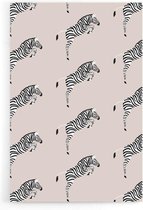 Walljar - Zebra Pattern - Dieren poster