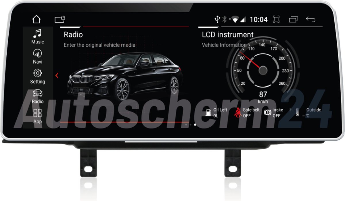 Écran de navigation BMW Série 1 sans fil Apple Carplay et écran de