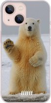 6F hoesje - geschikt voor iPhone 13 Mini -  Transparant TPU Case - Polar Bear #ffffff