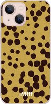 6F hoesje - geschikt voor iPhone 13 Mini -  Transparant TPU Case - Cheetah Print #ffffff