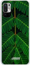 6F hoesje - geschikt voor Xiaomi Redmi Note 10 5G -  Transparant TPU Case - Symmetric Plants #ffffff