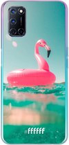 6F hoesje - geschikt voor OPPO A72 -  Transparant TPU Case - Flamingo Floaty #ffffff