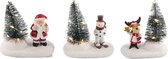 Snowflake Kerstboom kerstscene LED 10,5cm 2xLR44 (1 stuk) assorti