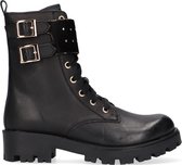 Omoda Om121793 Veterboots - Laarzen Met Veters - Meisjes - Zwart - Maat 34