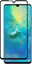 Huawei Mate 20 X - Full Cover Screenprotector - Gehard Glas - Zwart