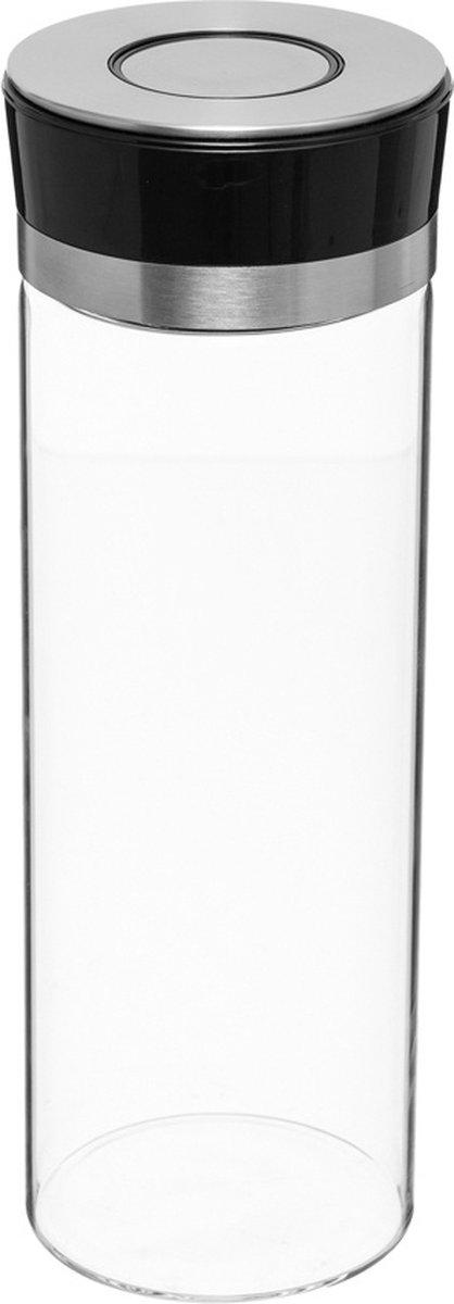 Five® Glazen voorraadpotten met drukknop - 169216 - Met deksel, Vaatwasserbestendig, Magnetronbestendig, Luchtdicht, Diepvriesbestendig, BPA-vrij