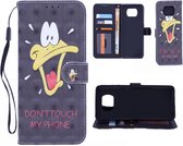 Nokia G10 / G20 Bookcase hoesje met print - Don't Touch My Phone Duck 3D