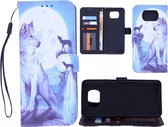 Bookcase Geschikt voor: Nokia 5.4 hoesje met print - Wolf