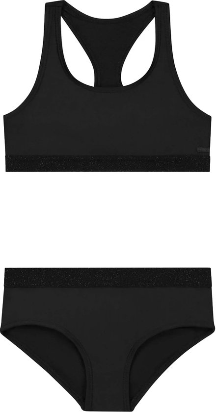 Shiwi Bikini set CHARLIE RACERBACK SET - HIPSTER - black - 146/152