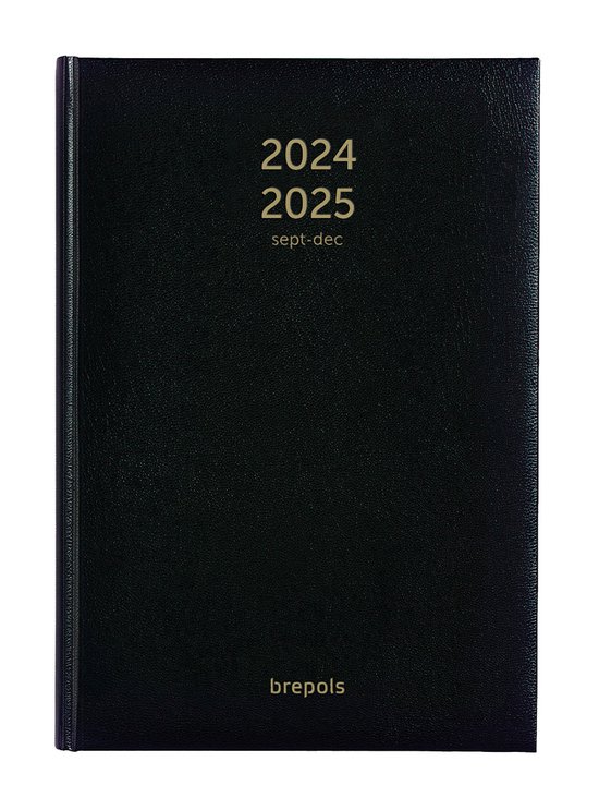 Foto: Brepols agenda 2024 2025 16 m bretime lima weekoverzicht zwart 14 8 x 21 cm