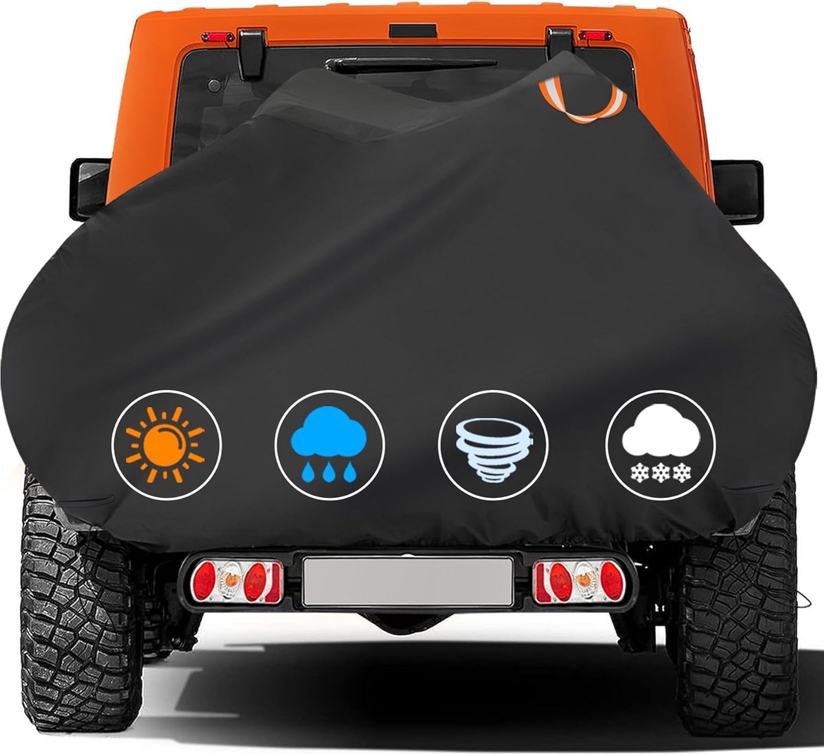 Zettum Fietshoes Voor 1 Fiets - Heavy Duty Waterdicht Met PU-Coating Voor Bagagedrager & Buitenopslag