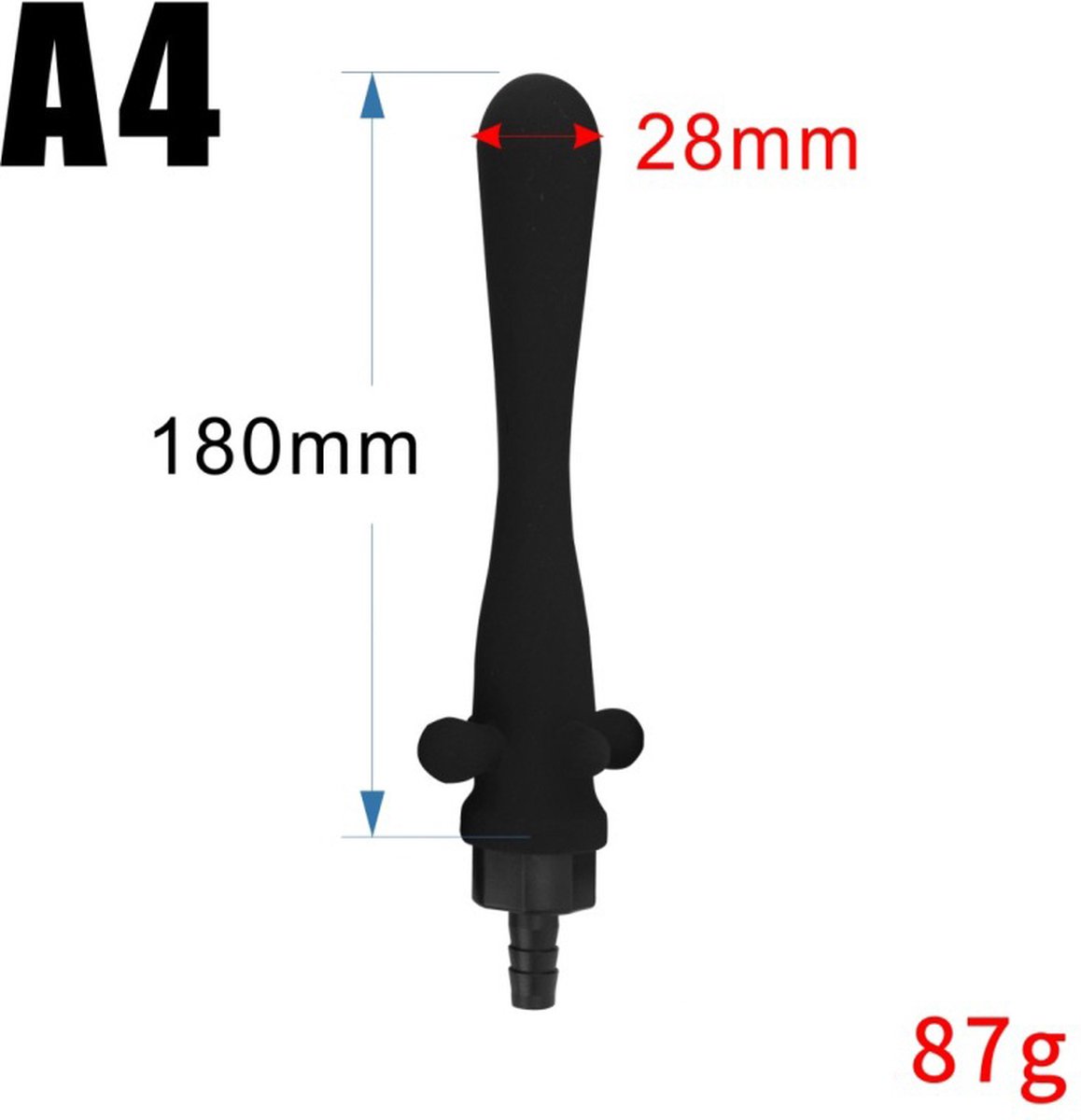 Goedkoopste 18 cm KG siliconen anaal douche - type A4