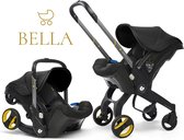 BELLA - Lichtgewicht - Autostoel en Buggy in één - Autostoel - Black - Nieuwste model - Kinderwagen - Baby - Buggy - kinderwagen 3 in 1