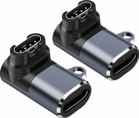 2-Pack 90 Graden Oplaad Connectors voor Garmin