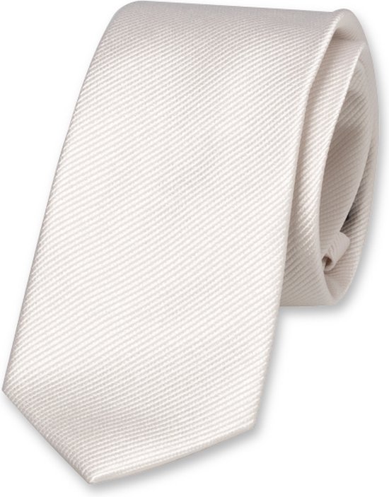 Cravate étroite EL Cravatte - Blanc - 100% Soie