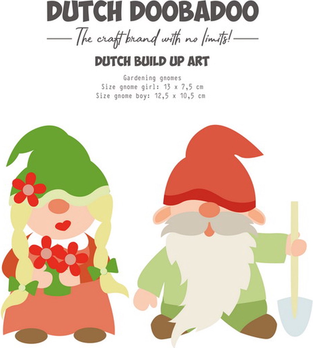 DDBD Card Art Built up gardening Gnome