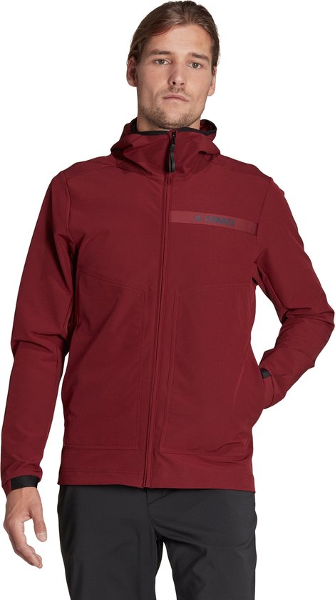 adidas TERREX Terrex Multi Soft Shell Jack - Heren - Bordeaux- S