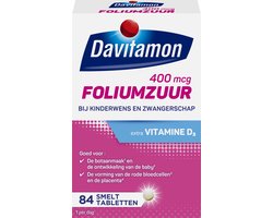 Davitamon Foliumzuur met Vitamine D3 - Voor -en tijdens zwangerschap - Voedingssupplement - 84 stuks