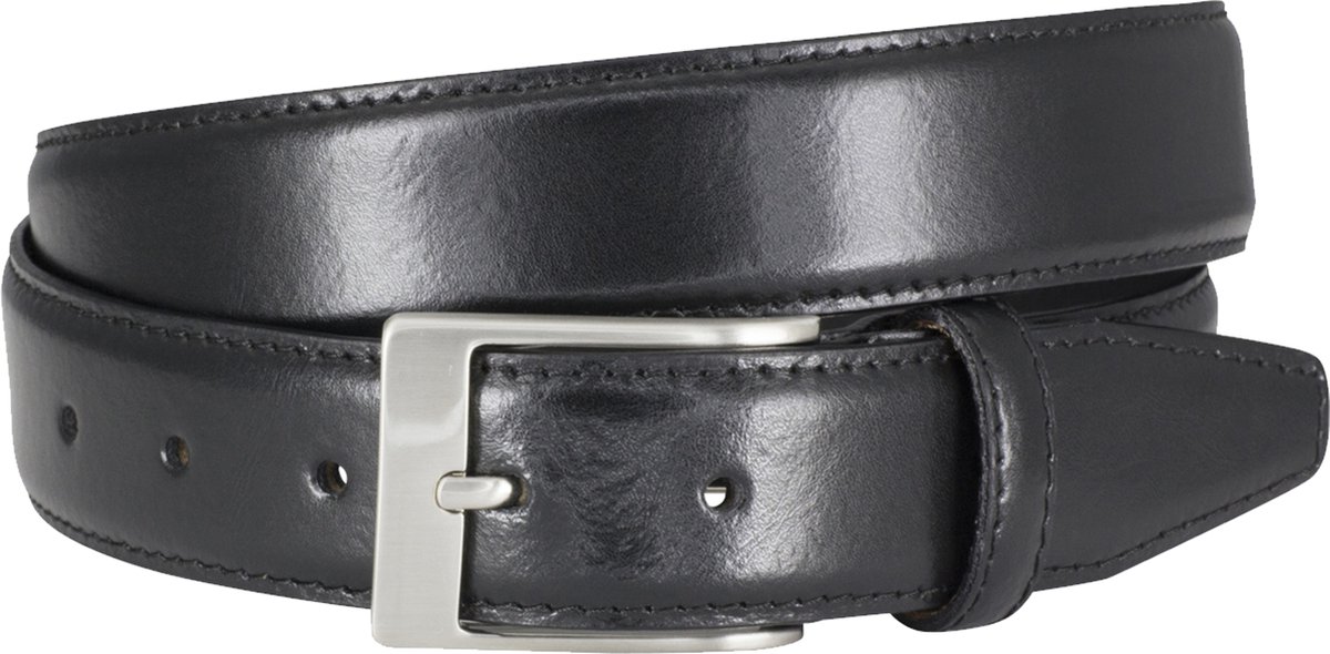 LINDENMANN leren heren riem - zwart