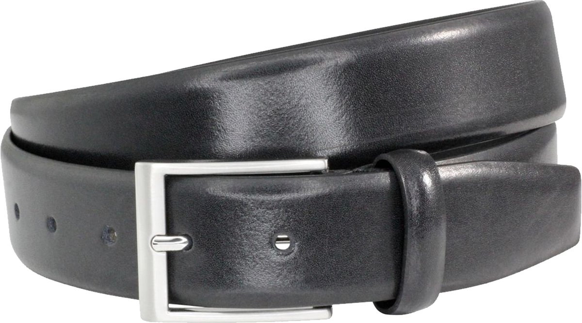 LINDENMANN leren heren riem - zwart