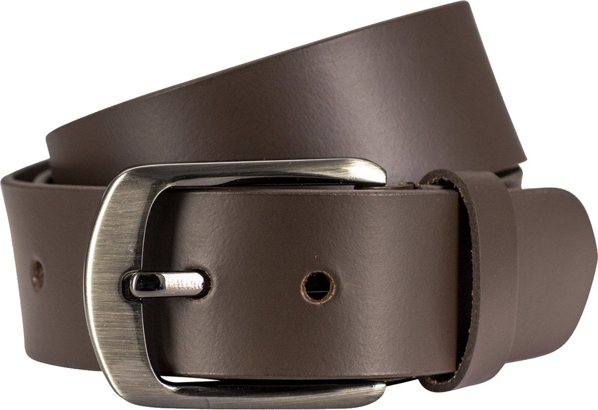 LINDENMANN leren heren riem - bruin