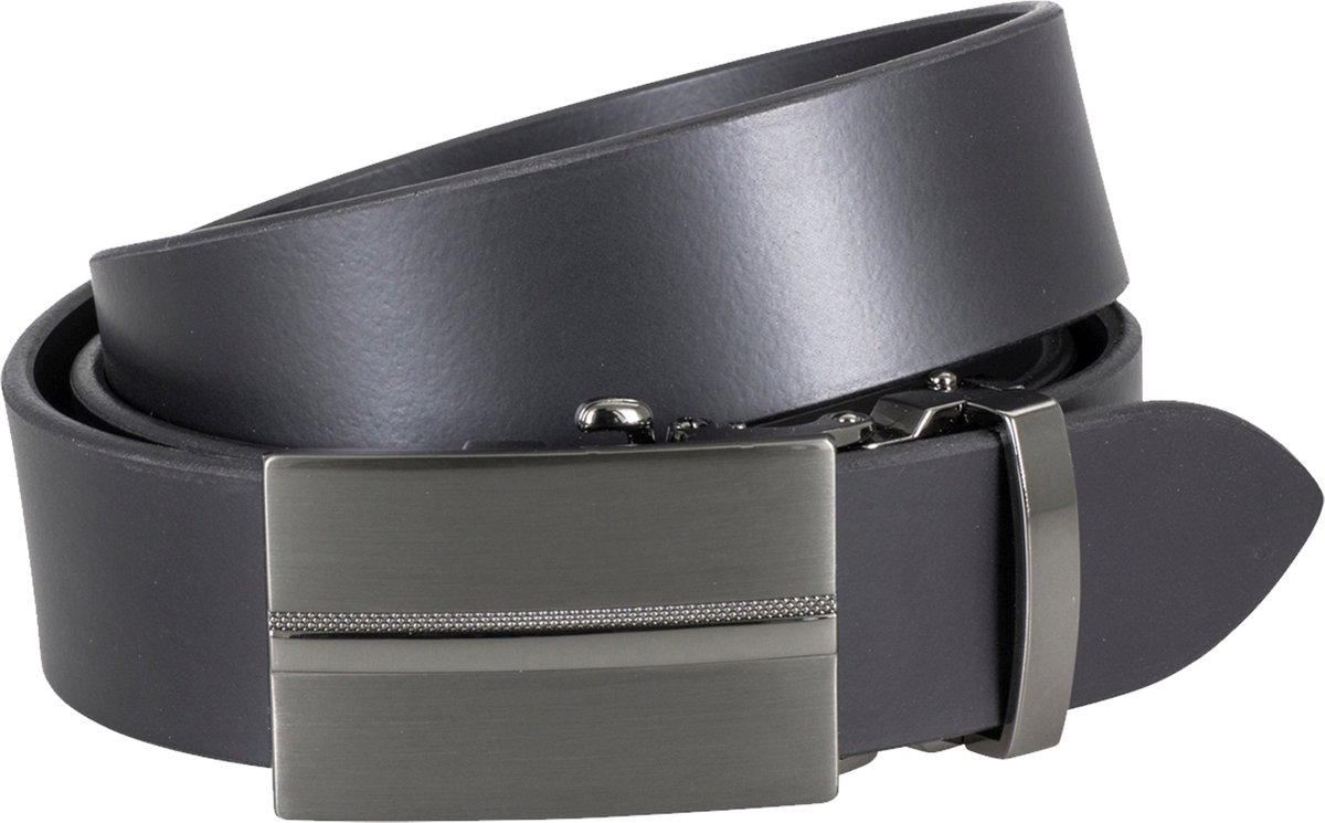 LINDENMANN leren heren riem - zwart