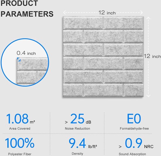 Geluidsabsorberende Panelen - 12 stuks - Geluidsisolatie Gids