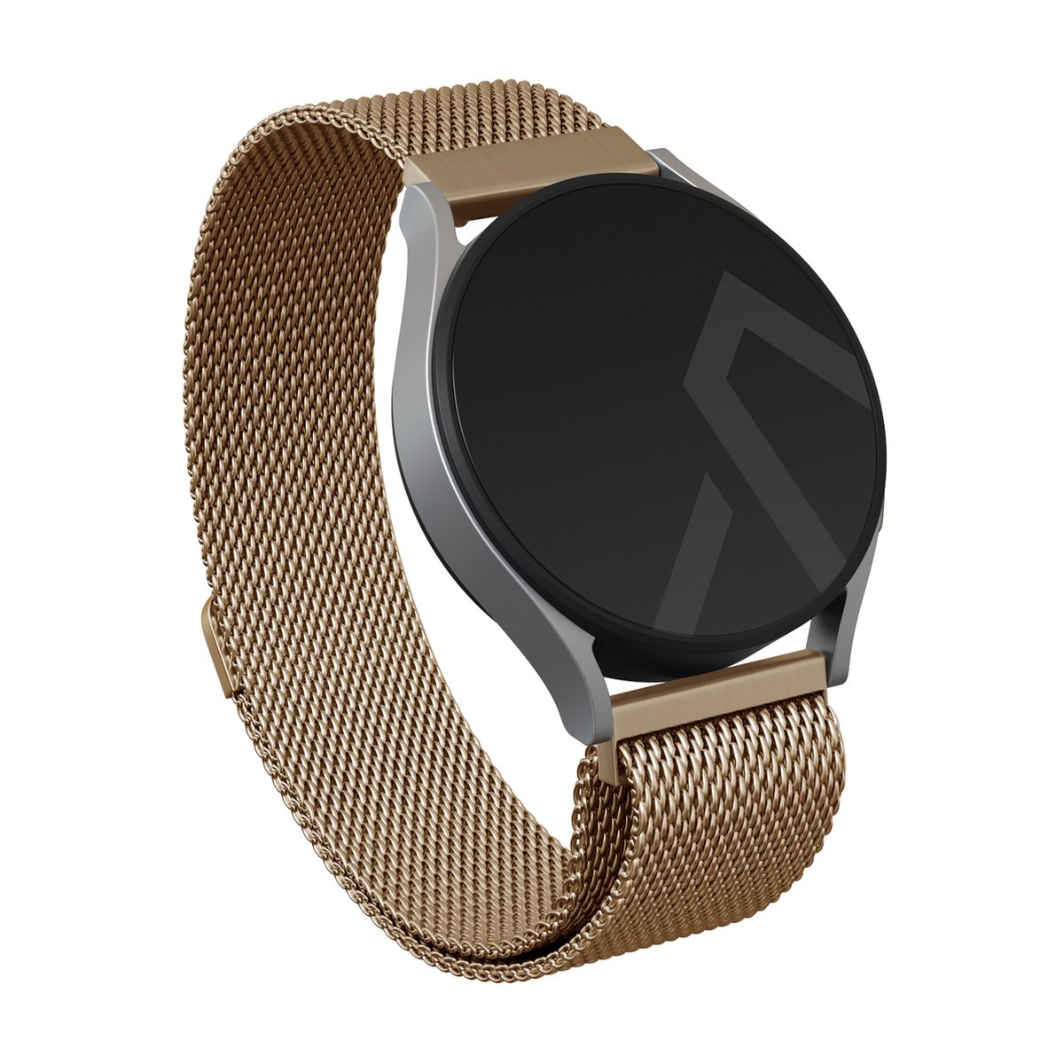 BURGA Universele Horlogebandje - Metaalgaas voor Samsung Galaxy-Garmini-Xiaomi-Huawei - Goud - 22mm