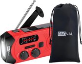 Ragnal® - Radio d'urgence avec Powerbank - Énergie solaire et fonction Dynamo SOS - 2600 mAH - Modèle 2024