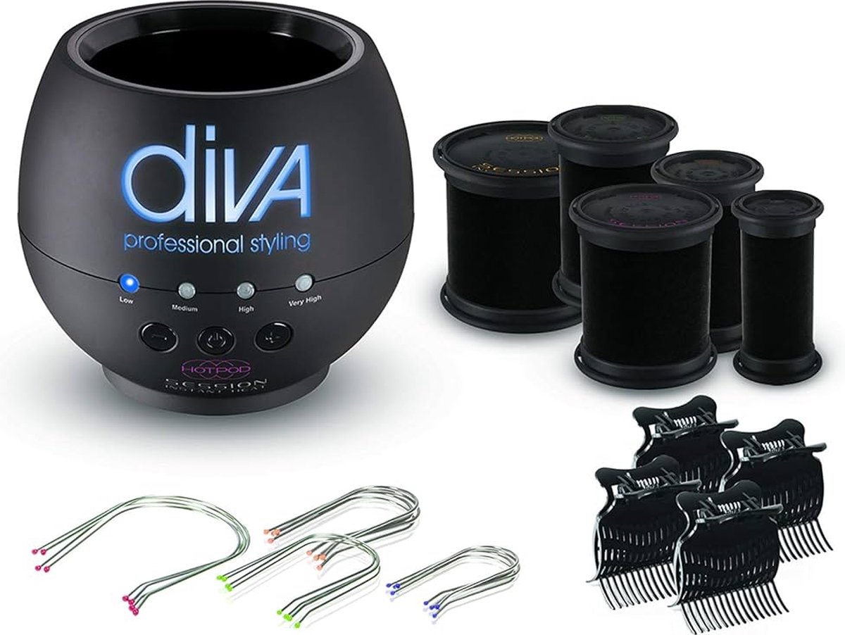 Salon-Services DIVA Pro POD SET Verwarmingssysteem met Krulrollers - afbeelding 3