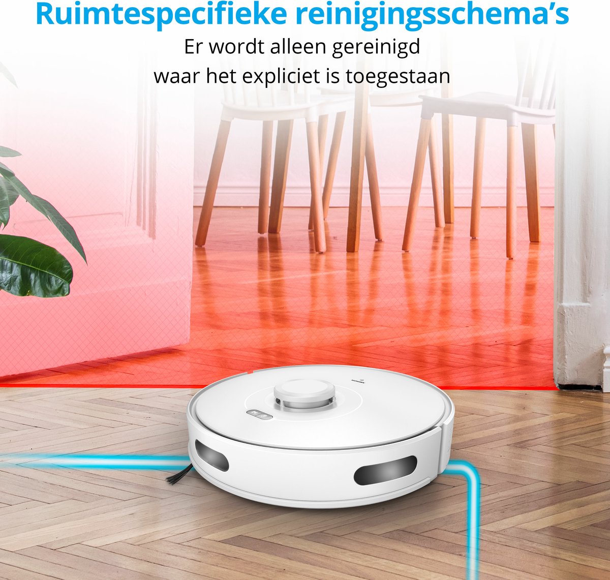 MEDION Robotstofzuiger met Lasernavigatie en Veegfunctie X10 - afbeelding 2