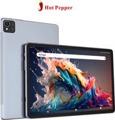 Hot Pepper DT40 - Tablette Android 12 - WiFi - 6 Go de RAM - 128 Go - 10,1 pouces - Réseau 5G - Emplacement SIM - 7000 mAh - Grijs