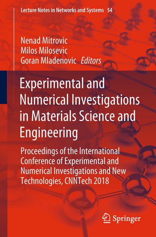 Experimental and Numerical Investigations in Materials Scien ... - cover