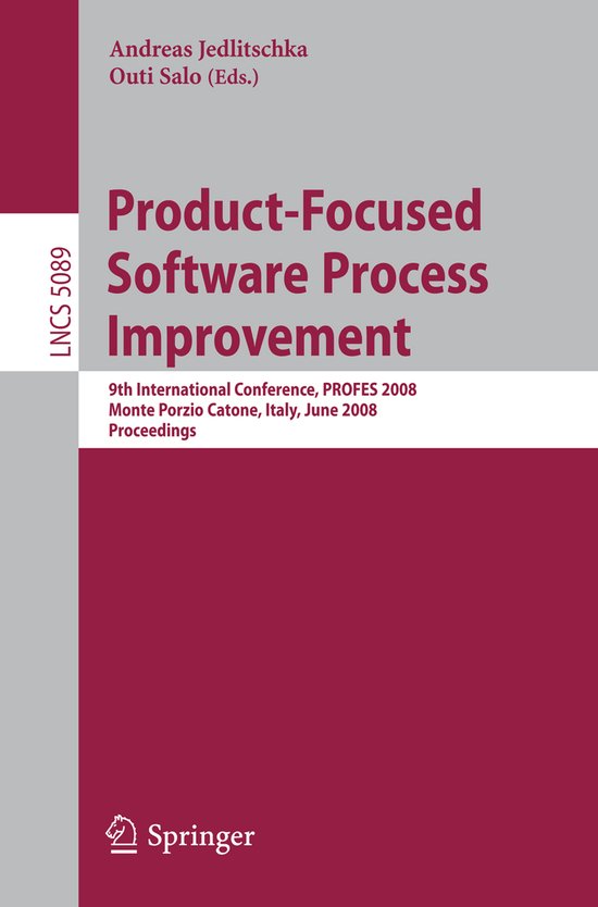 Lecture Notes in Computer Science5089- Product-Focused Softw ... - cover