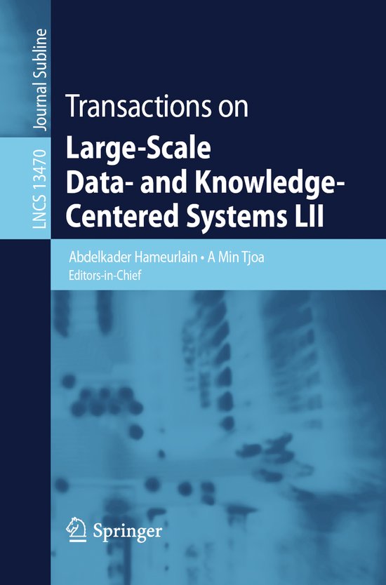 Lecture Notes in Computer Science13470- Transactions on Larg ... - cover