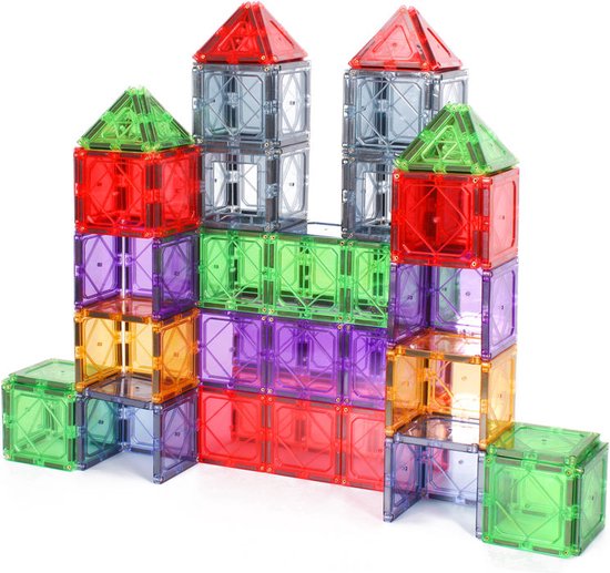 Foto: Magnetisch speelgoed 110 stuks constructie speelgoed magnetische tegels montessori speelgoed knikkerbaan knikkerbanen magnetic toys magnetische bouwstenen speelgoed kinderen