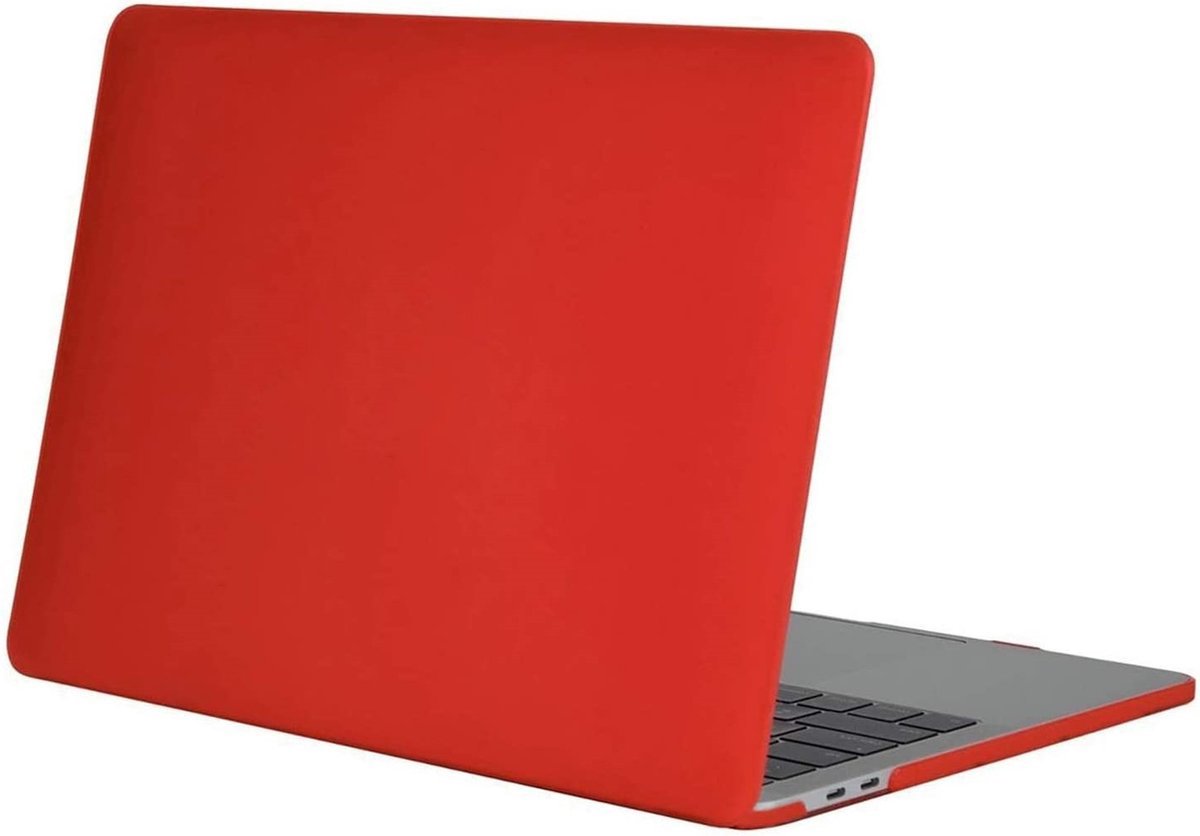 Laptophoes - Geschikt voor MacBook Pro Hoes Case -13 inch - A1989 (2018) - Rood