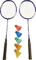 Badmintonracket Guta Schoolmodel Plus+ Set 2st + 5 Shuttles